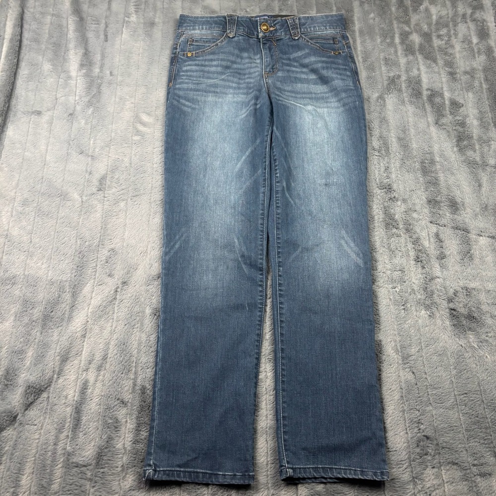 Democracy Ab solution Straight Leg Jeans Blue Medium Wash Size 8 14047